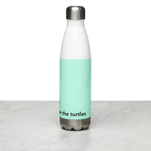 Load image into Gallery viewer, Stainless Steel Water Bottle with turtle design